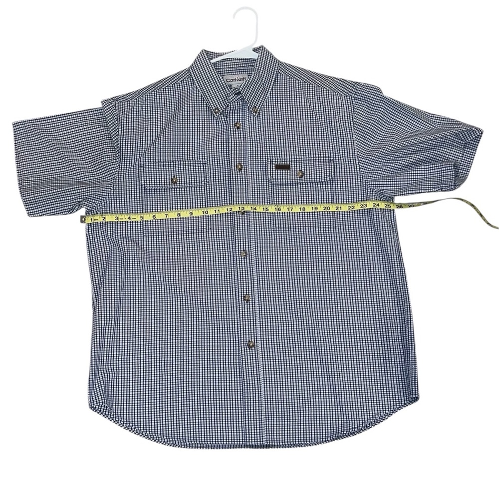 Carhartt Blue Gingham Short Sleeve Shirt - Picture 5 of 6